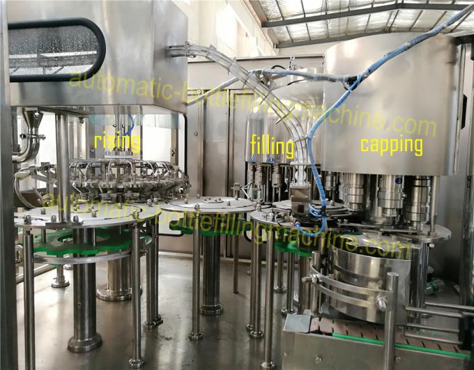 Máquina de engarrafamento água pura/mineral, planta de engarrafamento da água da pequena escala do controle de programa do PLC